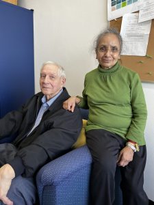Prabha and Professor Emeritus Jim Krikelas's Photo.
