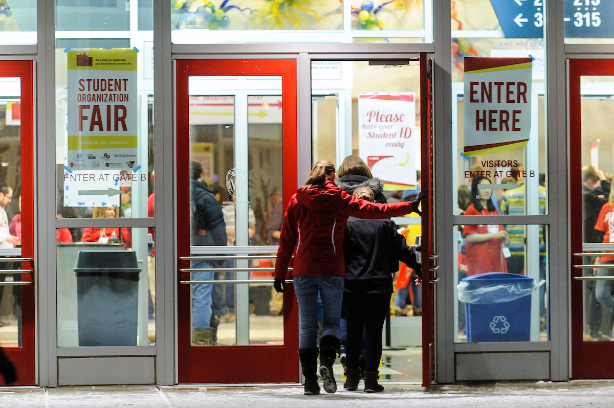entry of kohl center for student organization fair