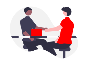 Illustration of interview