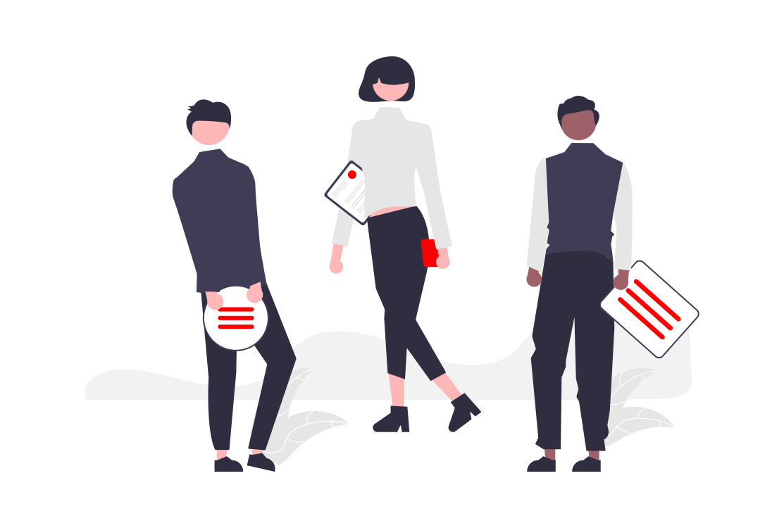 Illustration of businesspeople