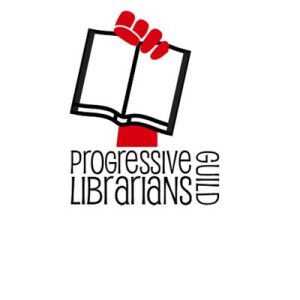 logo for progressive librarians guild