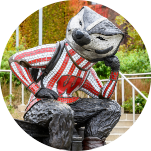 bucky statue at memorial union