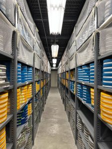 WArehouse of film reels