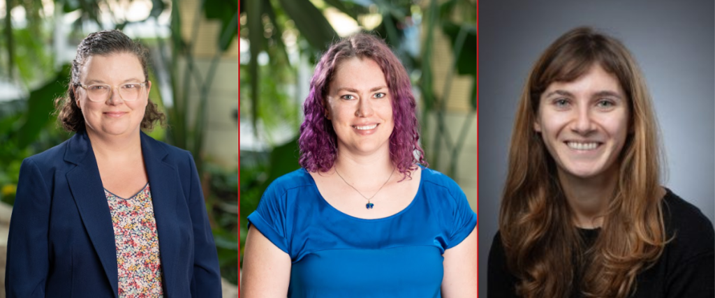 Three women's headshots