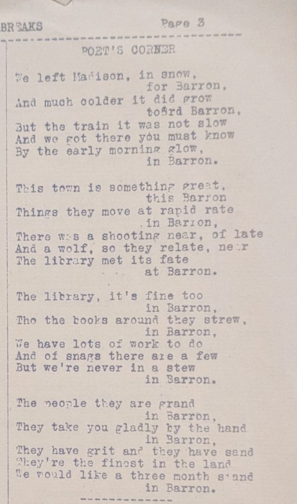 Poem on old paper